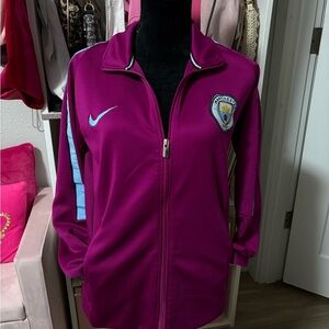 Nike Manchester City Women's Magenta and Light Blue Jacket